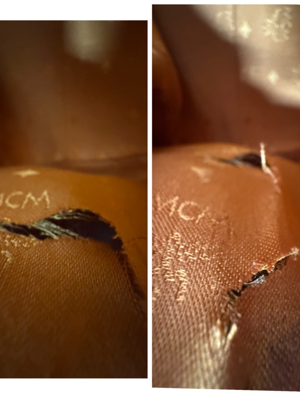 MCM Cognac Visetos Travel Weekender Bag - Picture 10 of 11